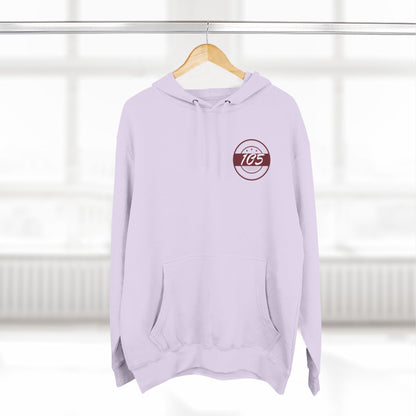 Adult 105 Christian Marron and White Letters Hoodie