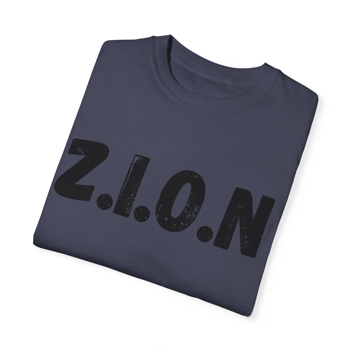 Adult Zion Black Words & Image