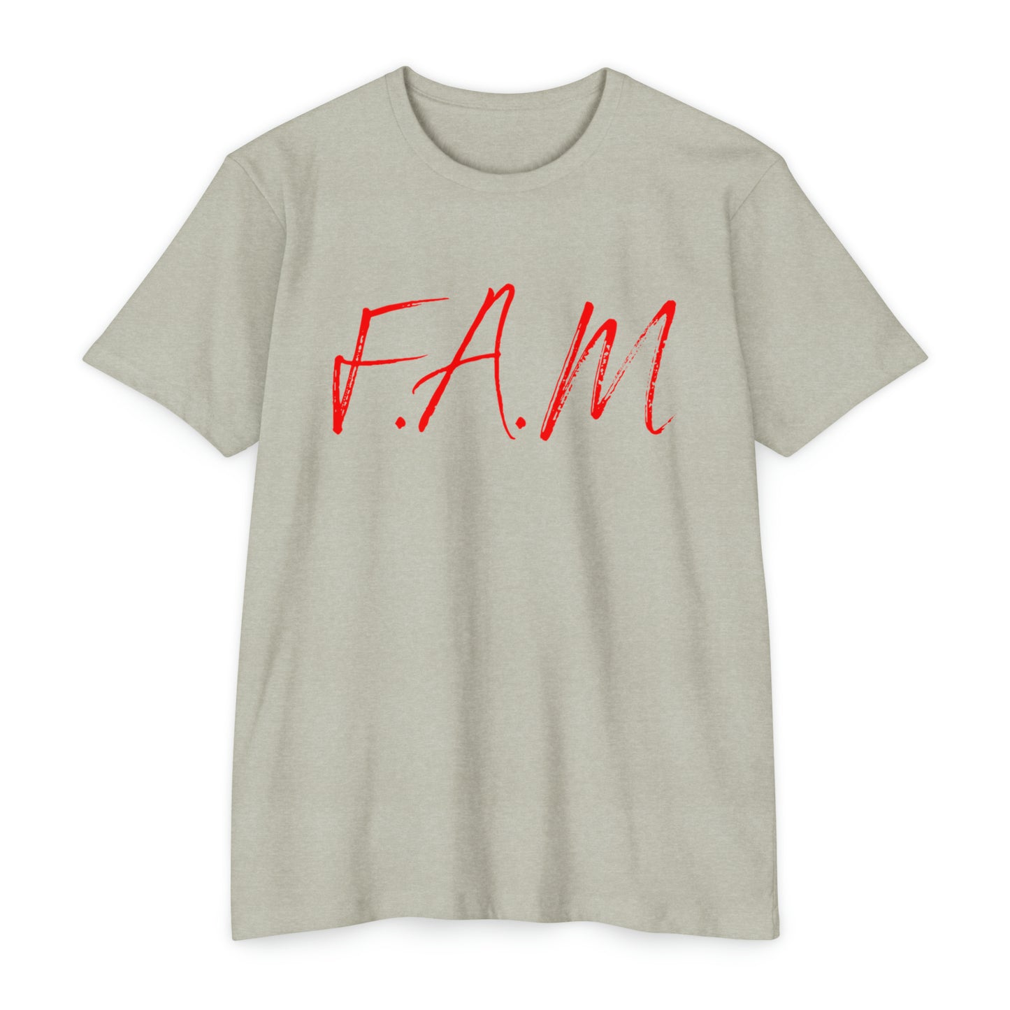 Fam Christian Red Letters & Image Blended