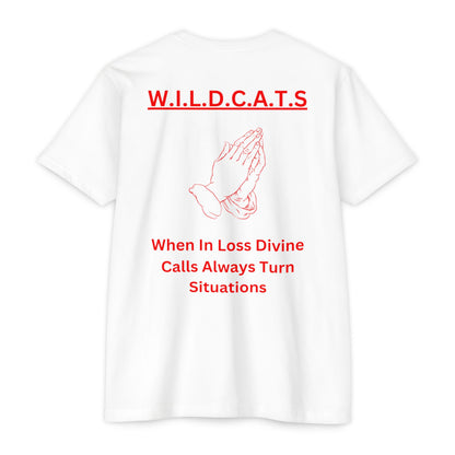 Wildcats Christian Red Letters & Picture
