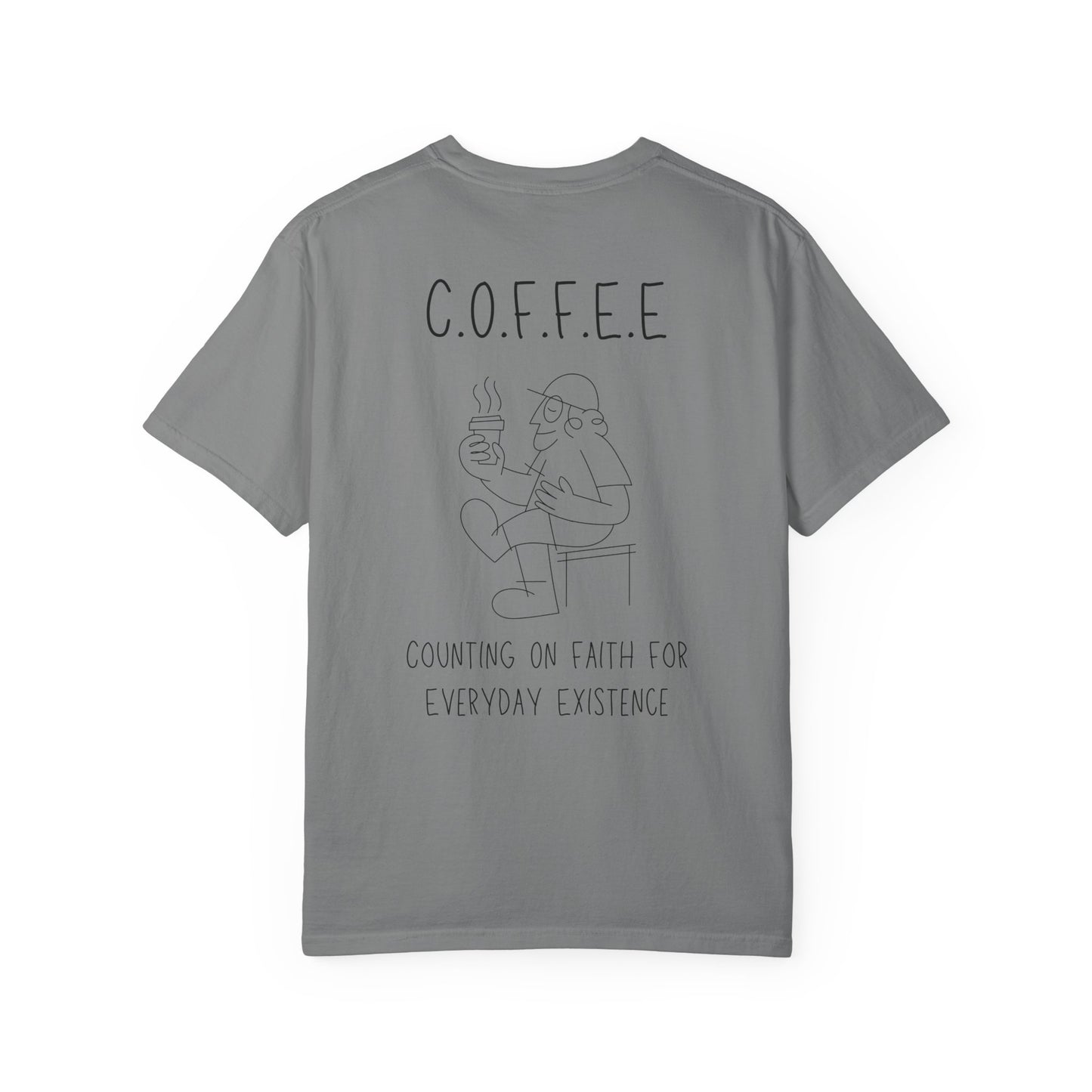 Adult Specialty Coffee Blue Words & Men Image Heavyweight