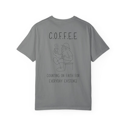 Adult Specialty Coffee Blue Words & Men Image Heavyweight