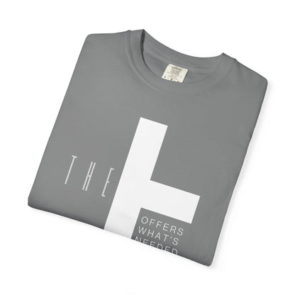 Adult T-Town Christian White Letters & Cross Heavyweight