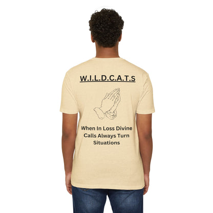 Wildcats Christian Black Letters & Picture