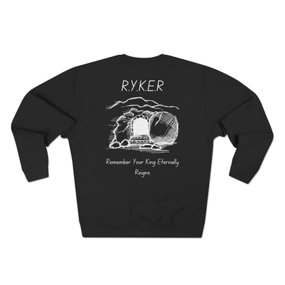 Adult RYKER Christian White Letters Crewneck