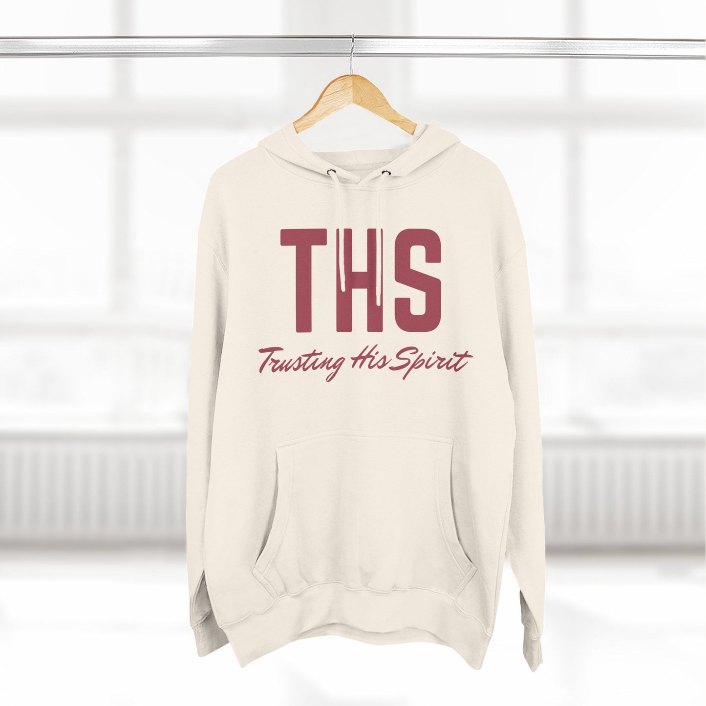 Adult THS Christian Marron Letters Hoodie