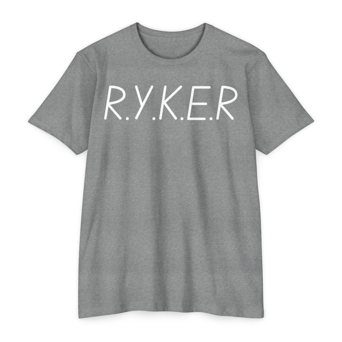 Adult RYKER Christian White Letters Premium Tee