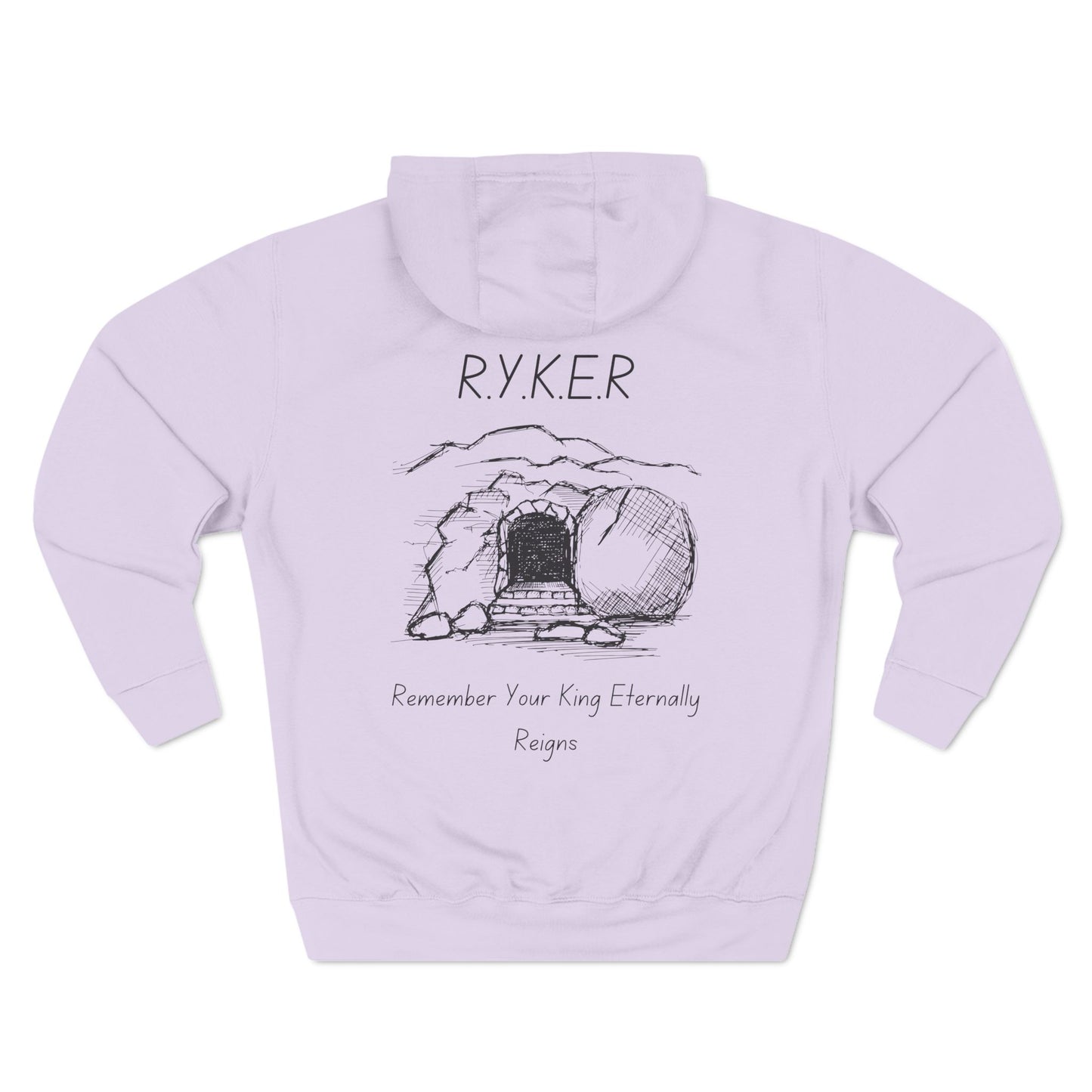 RYKER Christian Black Letters Hoodie