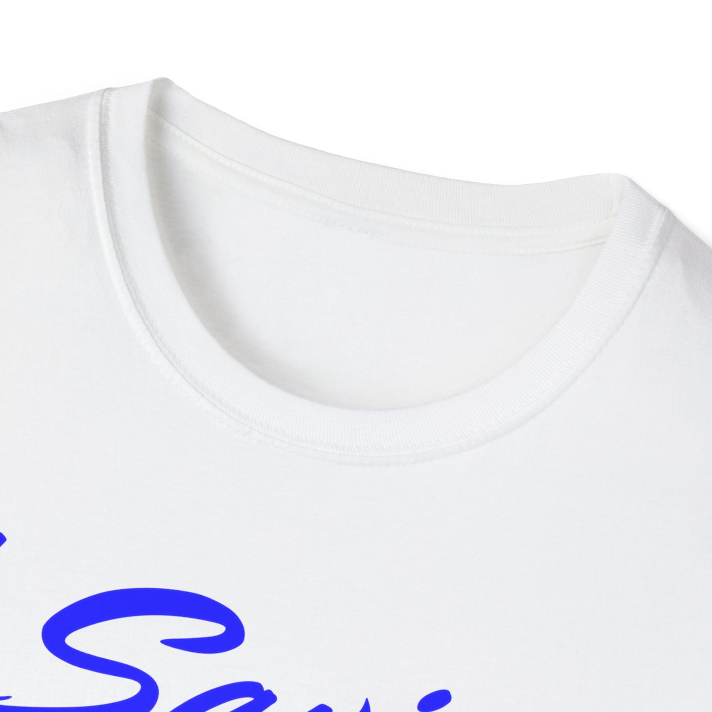Adult 105 Christian Blue and White Letters