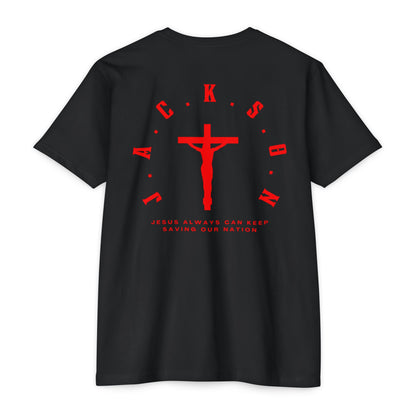 Jackson Red Cross & Letters Blended