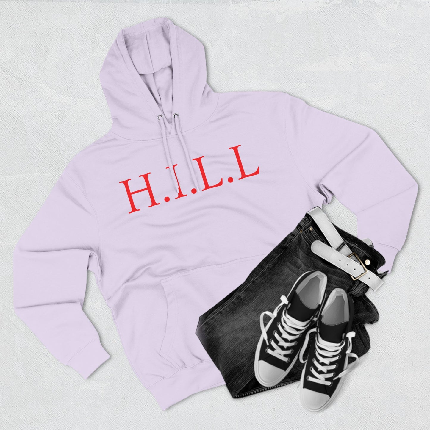 Hill Christian Red Words Hoodie