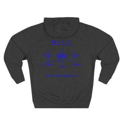 Hill Christian Blue Words Hoodie