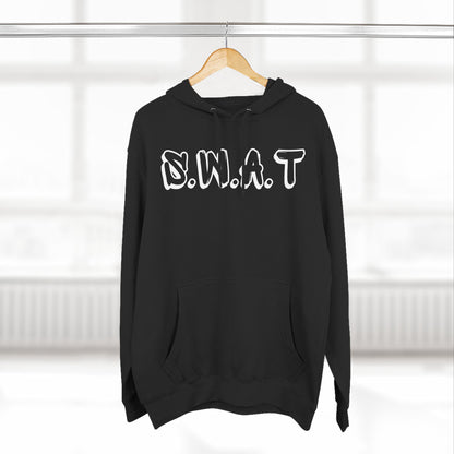 Adult Swat Christian White Words Pullover Hoodie
