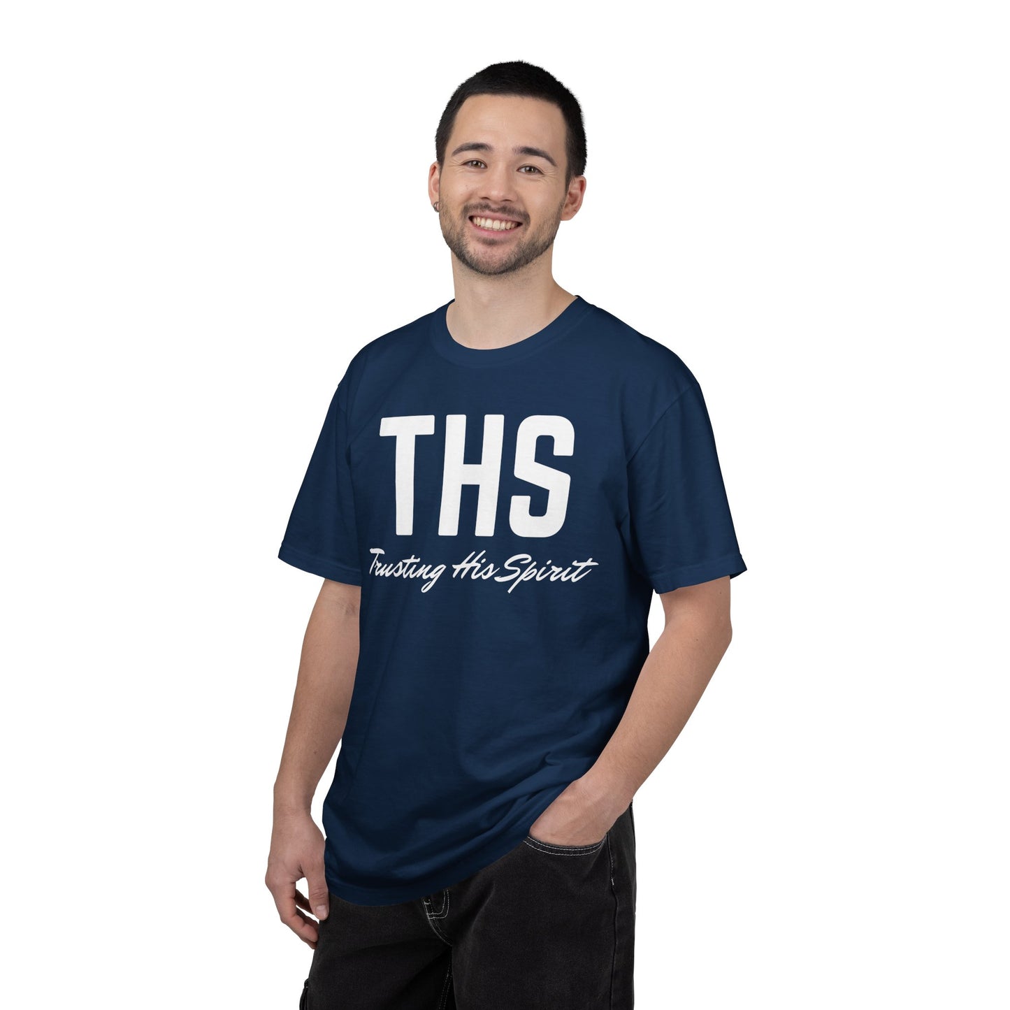 Adult THS Christian White Letters Heavyweight