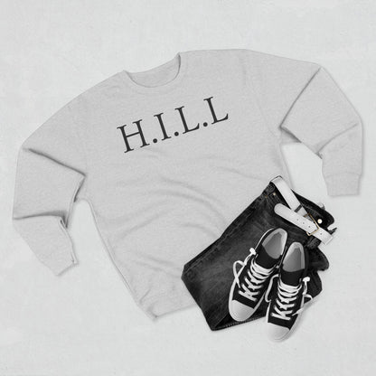 Adult Hill Christian Black Words Crewneck