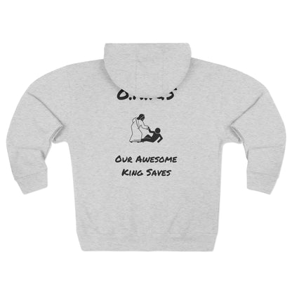 Adult Oaks Christian Black Zipper Hoodie