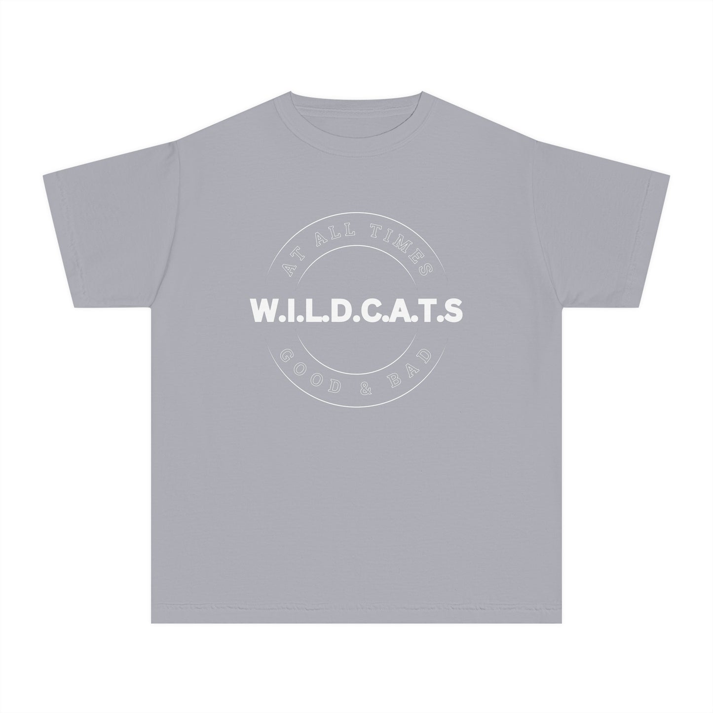 Youth Wildcats Christian White Letters & Picture