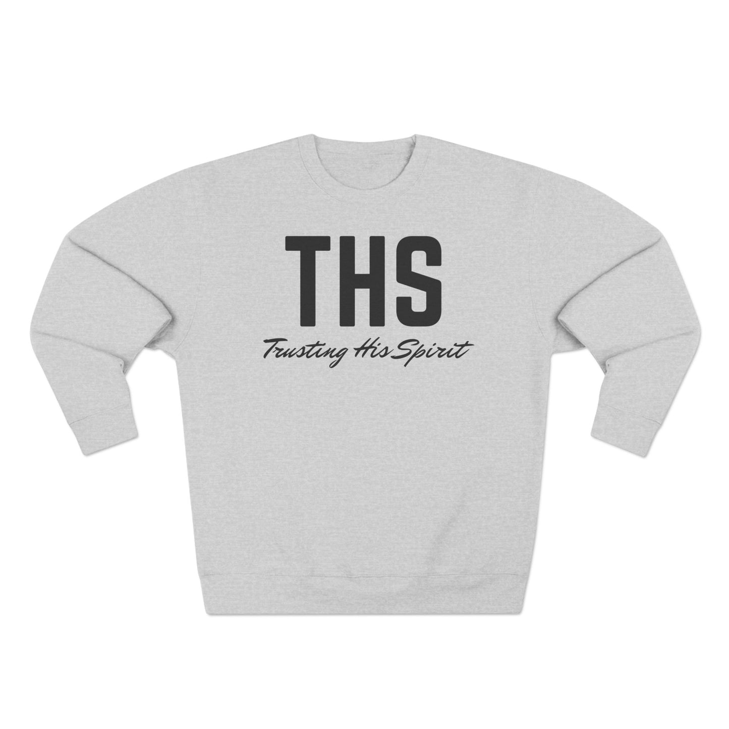 Adult THS Christian Black Letters Crewneck
