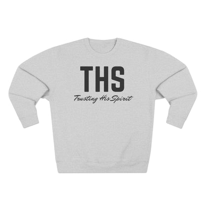 Adult THS Christian Black Letters Crewneck