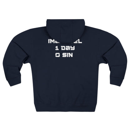 I-10 Christian White Words Hoodie Zipper