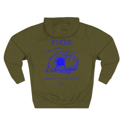 RYKER Christian Blue Letters Hoodie
