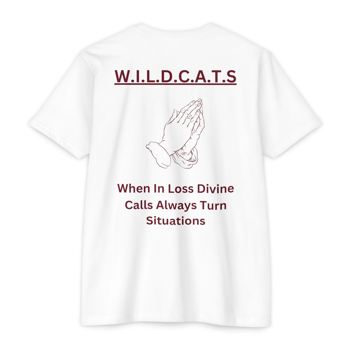 Wildcats Christian Marron Letters & Picture