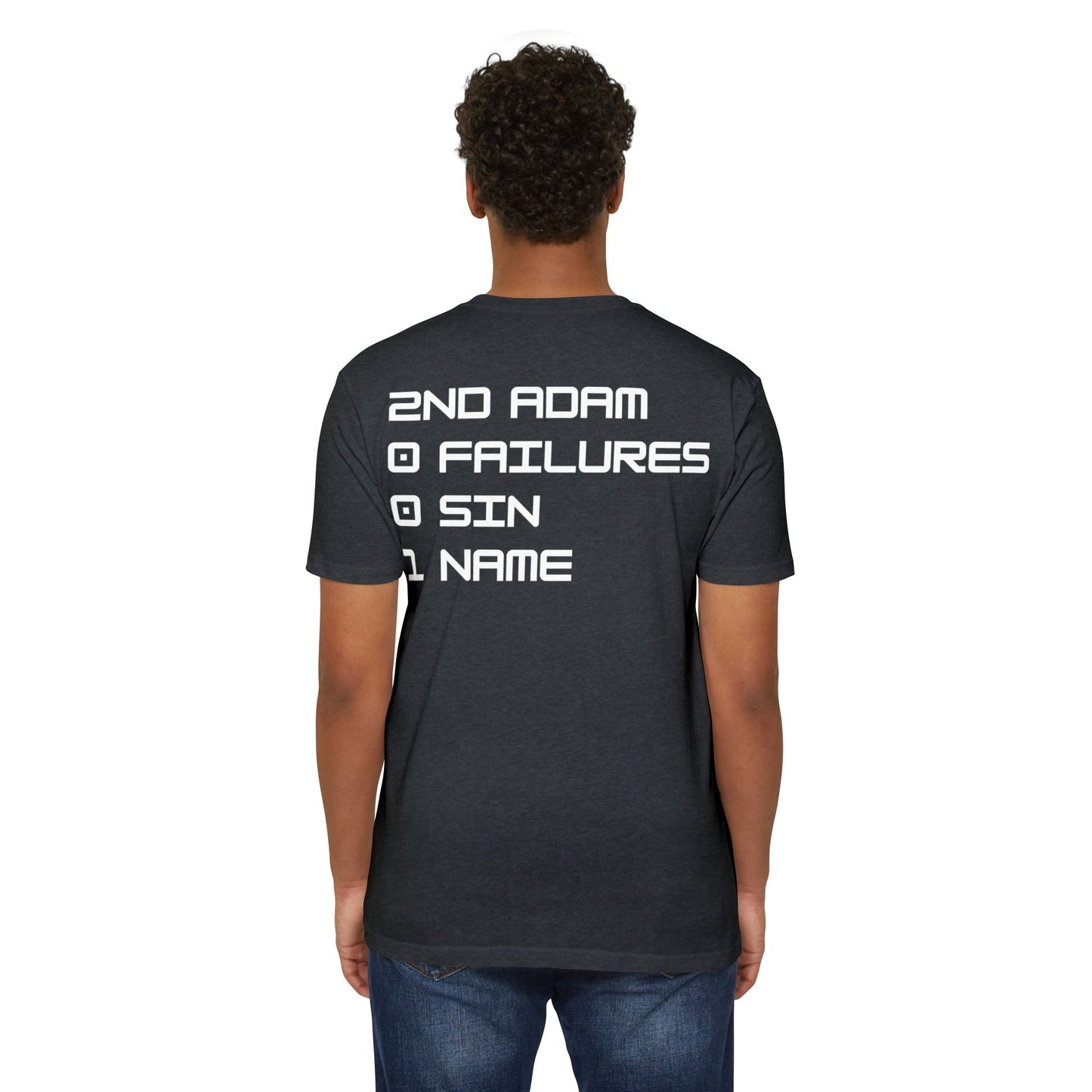 Adult 2001 Christian White Words Premium Tee