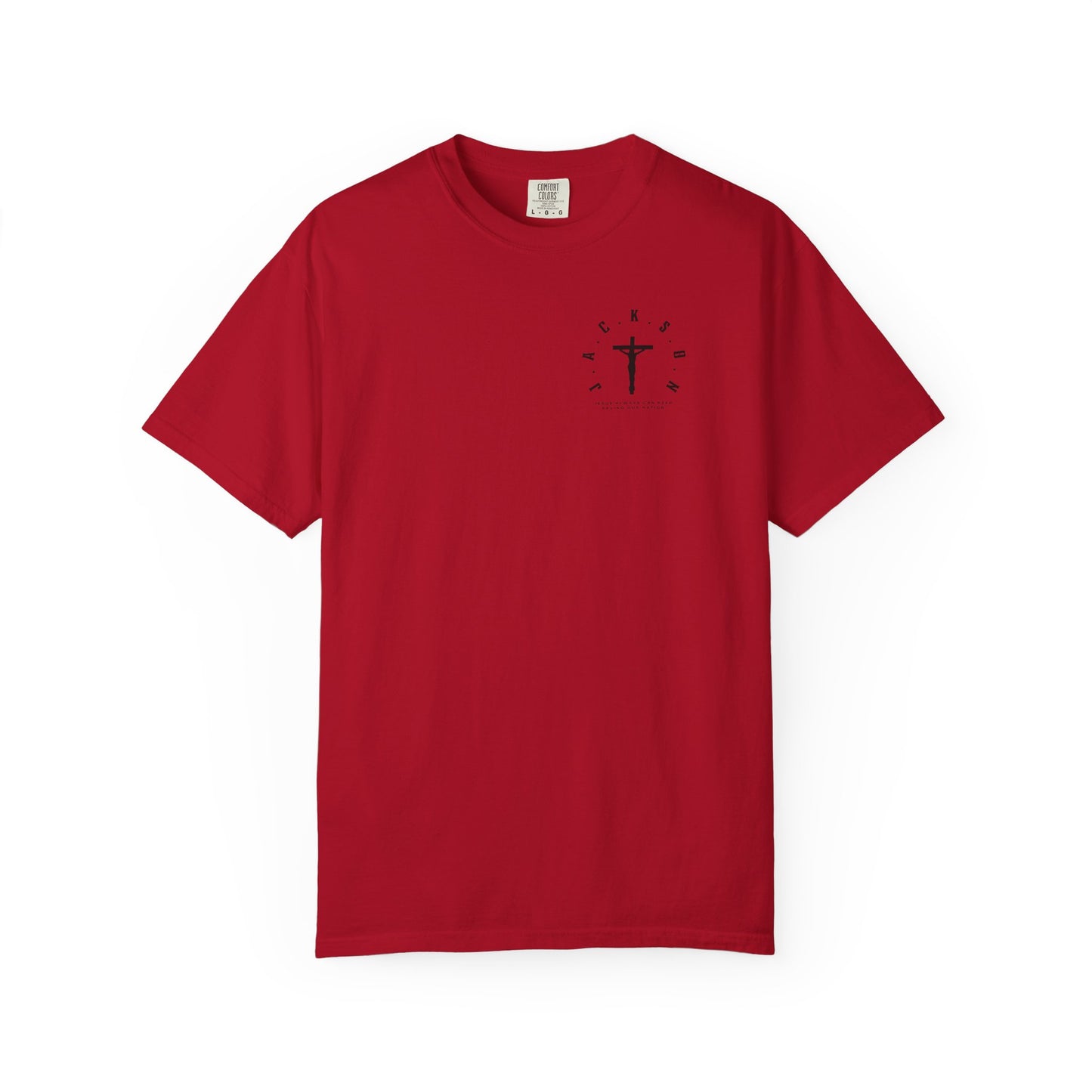 Adult Jackson Christian Black Letters & Cross Heavyweight