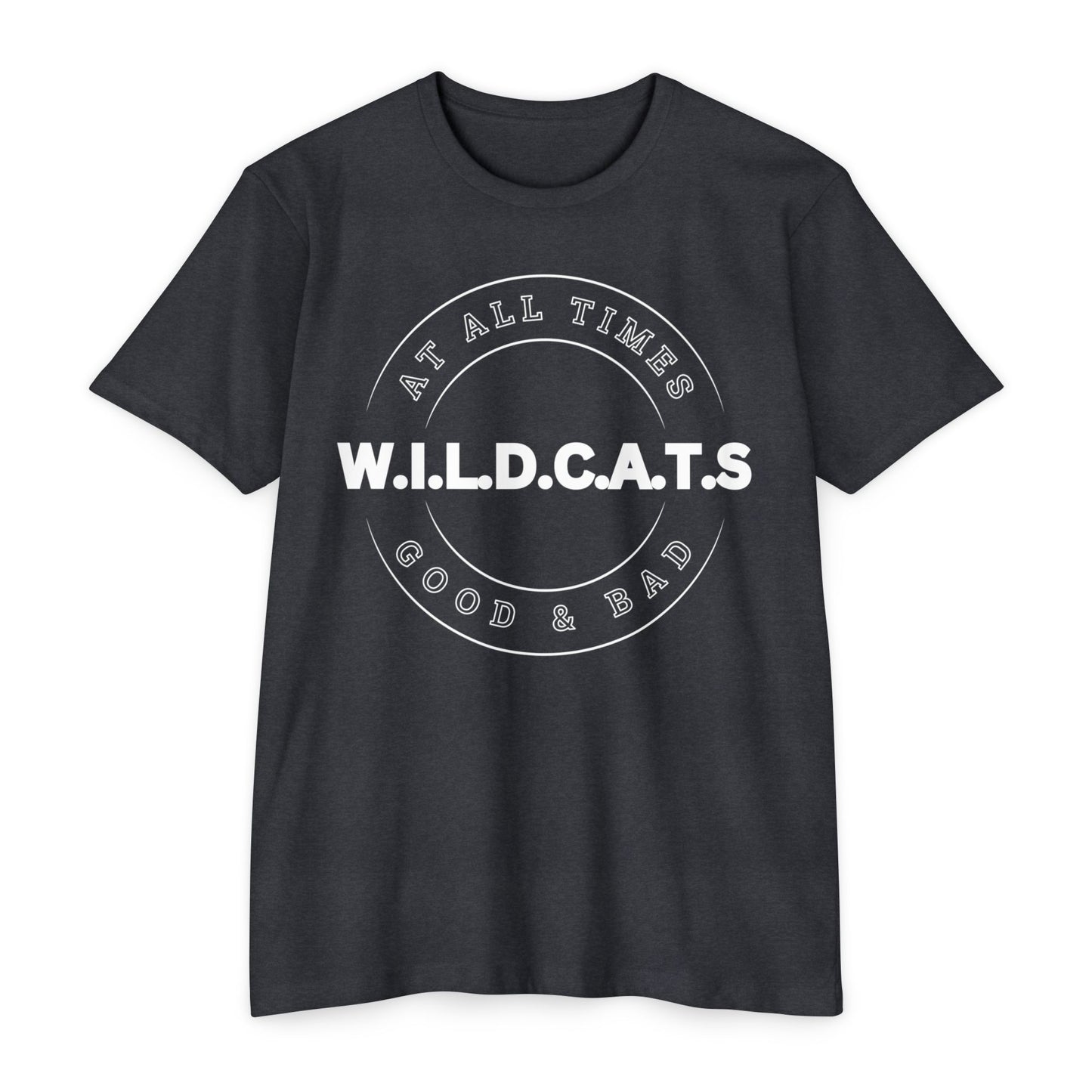 Adult Wildcats Christian White Letters & Picture Premium tee
