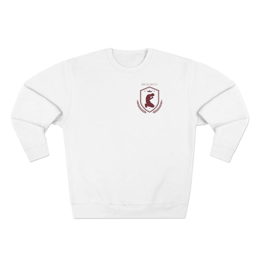 Heights Christian Marron Letters & Image Crewneck