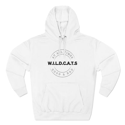 Wildcats Christian Black Letters & Picture Hoodie