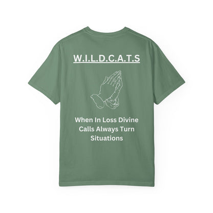 Wildcats Christian White Letters & Picture Specialty