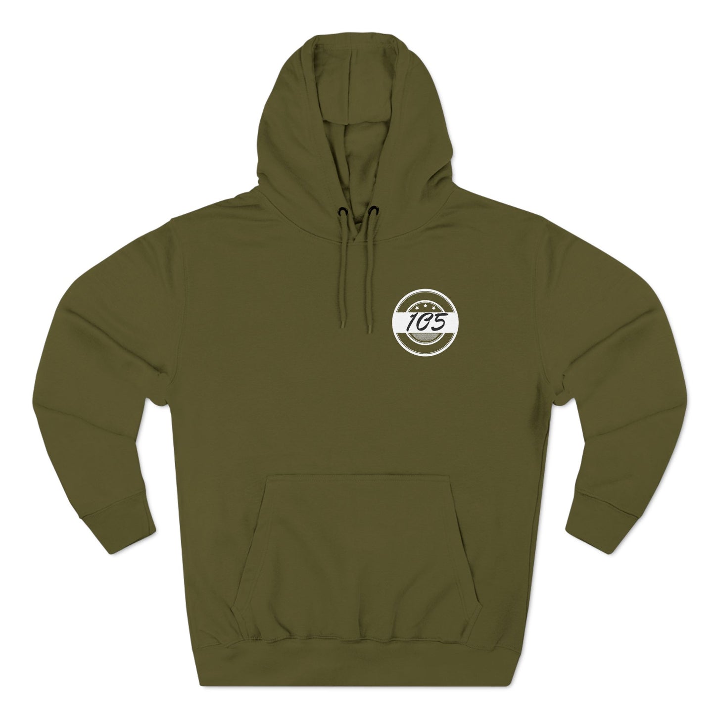 Adult 105 Christian White and Black Letters Hoodie