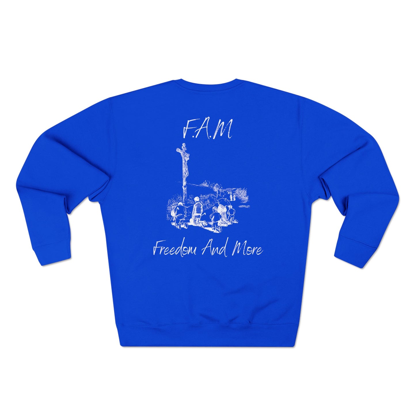 Adult Fam White Words Crewneck