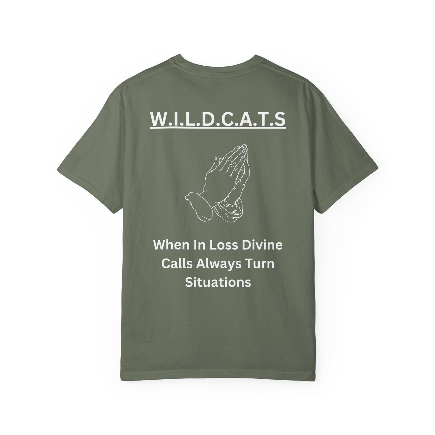 Wildcats Christian White Letters & Picture Specialty