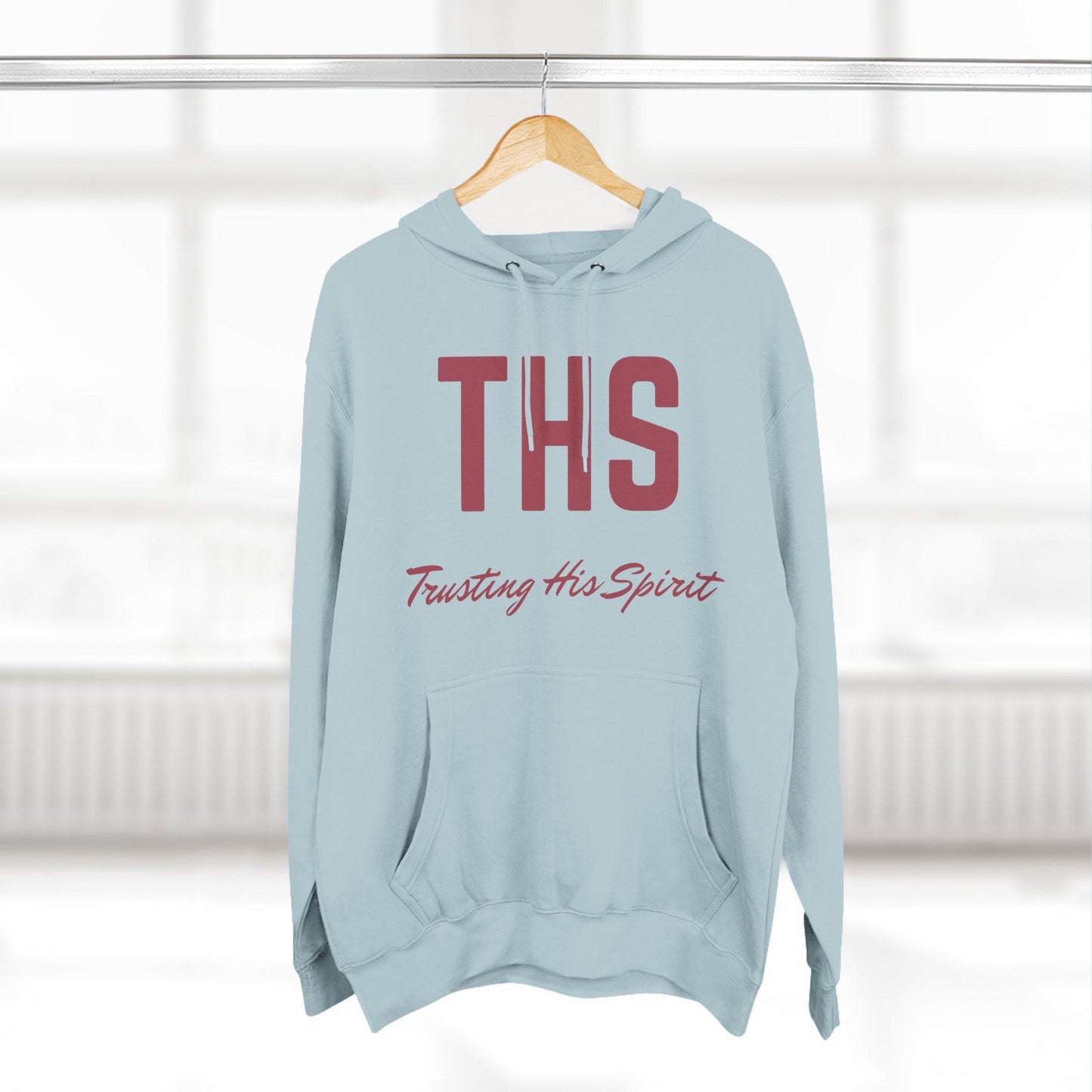 Adult THS Christian Marron Letters Hoodie