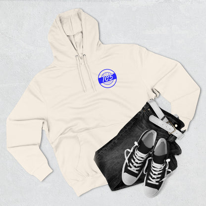 Adult 105 Christian Blue and White Letters Hoodie