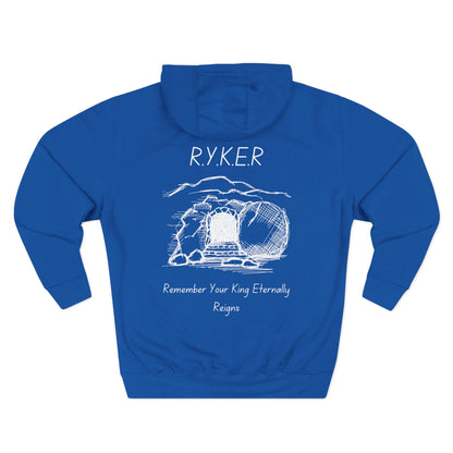 Adult RYKER Christian White Letters Pullover Hoodie