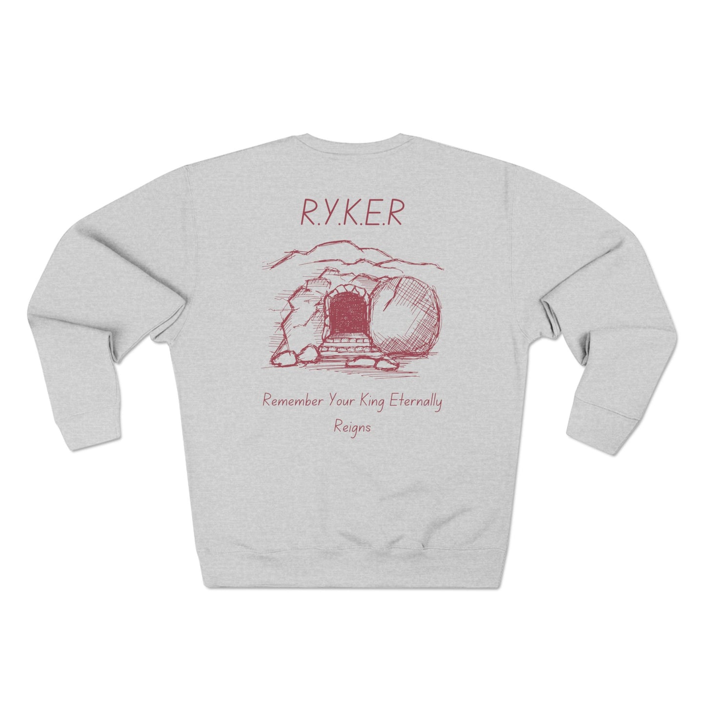 RYKER Christian Marron Letters Crewneck