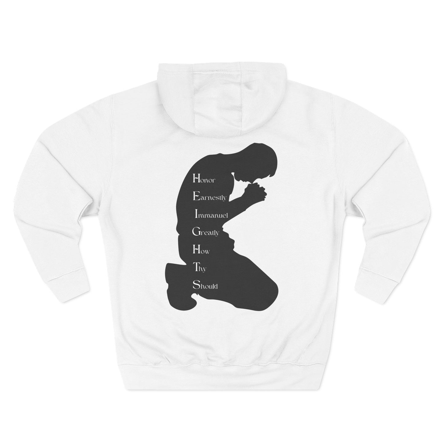 Adult Heights Black Pullover Hoodie