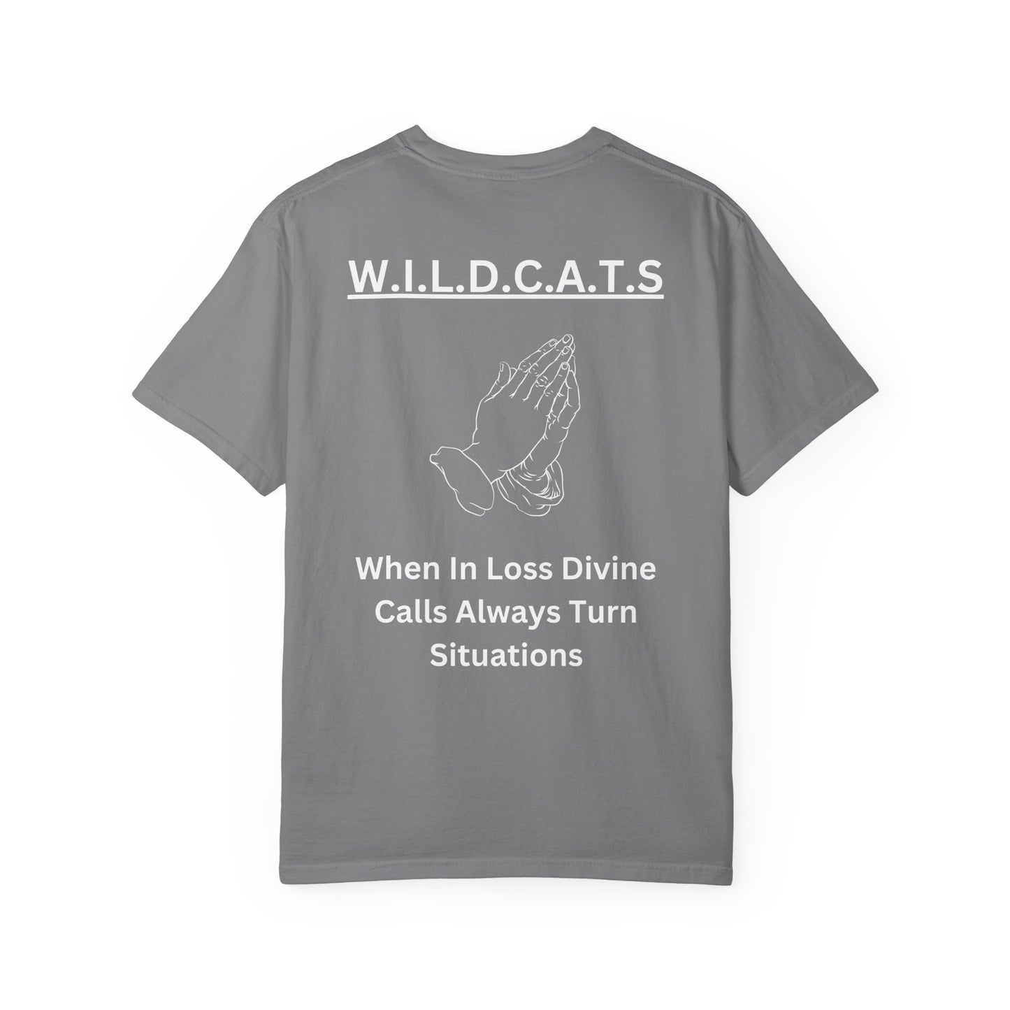Wildcats Christian White Letters & Picture Specialty