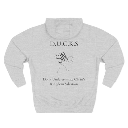 Ducks Christian Black Words Hoodie