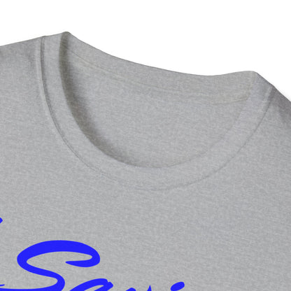 Adult 105 Christian Blue and White Letters