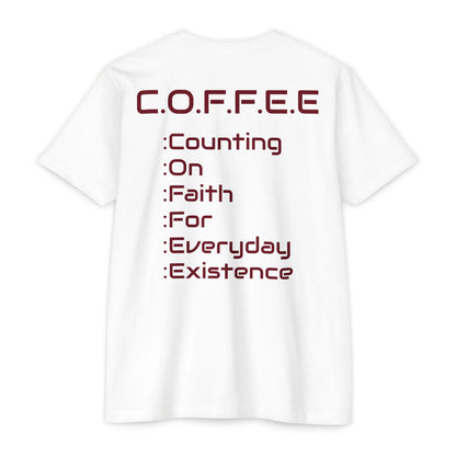 Adult Coffee Christian Marron Words Only Blended