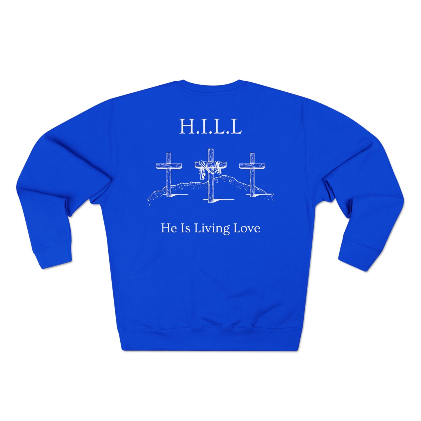 Adult Hill Christian White Words Crewneck