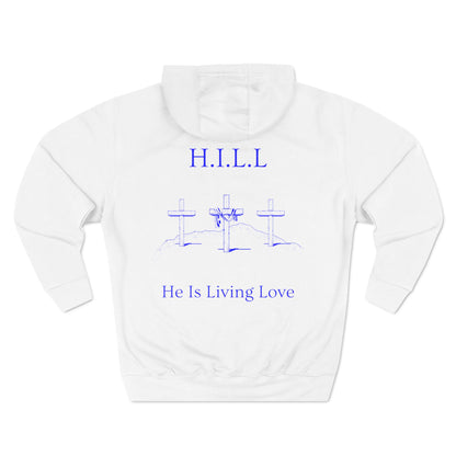 Hill Christian Blue Words Hoodie