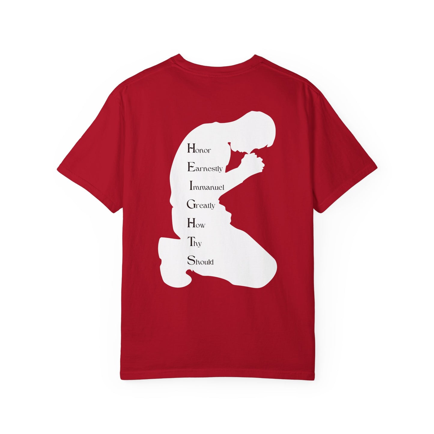 Adult Heights Christian White Letters & Image Heavyweight