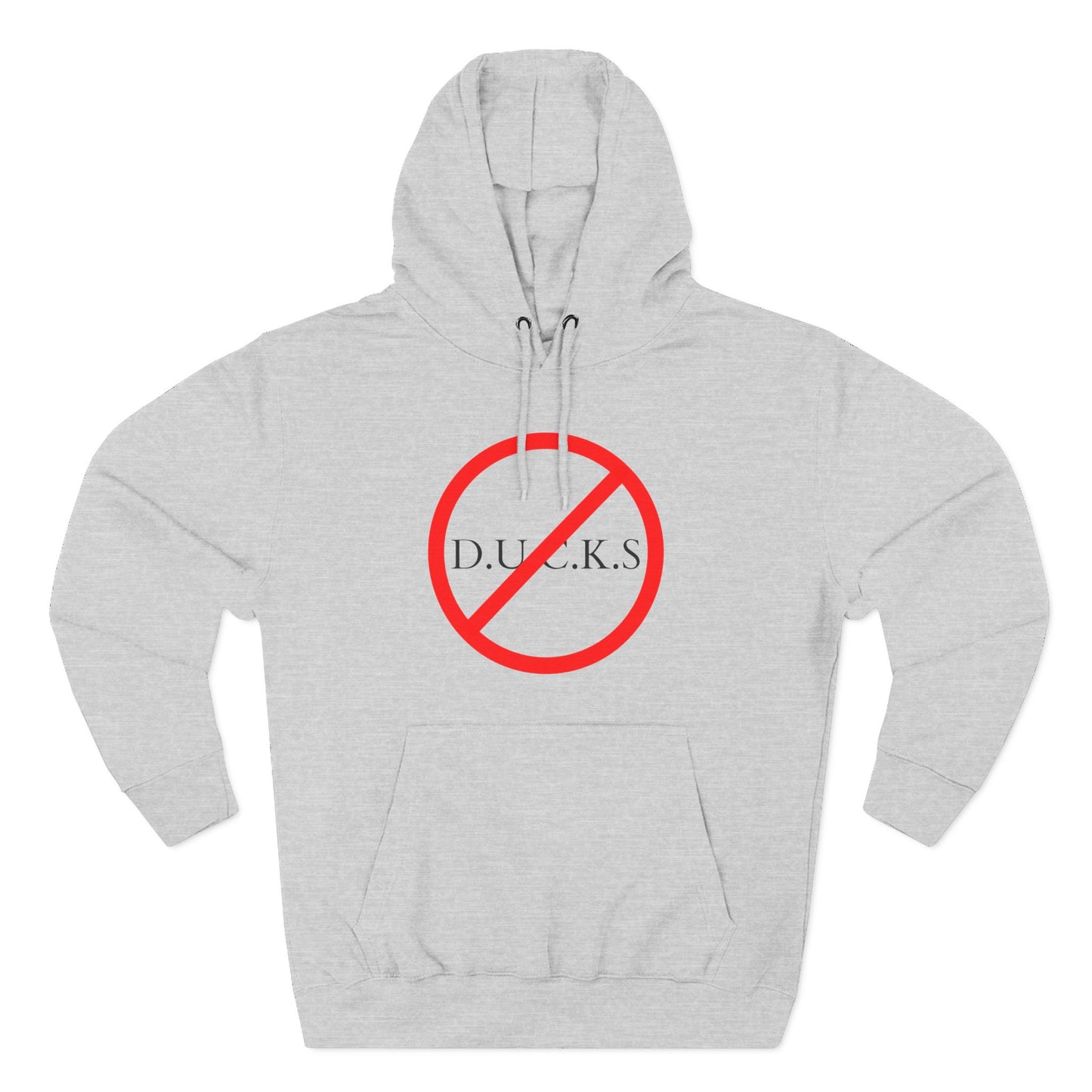 Adult Ducks Christian Black Words Pullover Hoodie