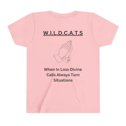 Youth Wildcats Christian Black Letters & Picture