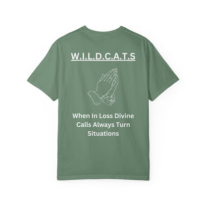 Wildcats Christian White Letters & Image Specialty